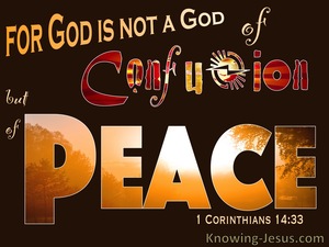 1 Corinthians 14:33